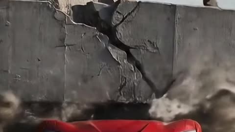 Ferrari Obliterated by Concrete Slab 🟥🪨 Instant Destruction
