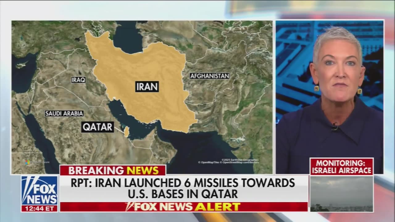 IRAN FIRES 6 BALLISTIC MISSILES AT U.S. BASE IN QATAR — EXPLOSIONS OVER DOHA