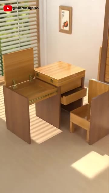 Genius Hidden Folding Furniture Design You Need to See!