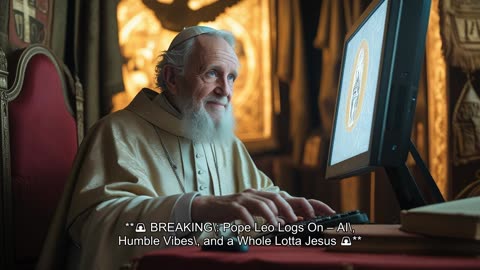 Pope Leo Logs On – AI, Humble Vibes, and a Whole Lotta Jesus