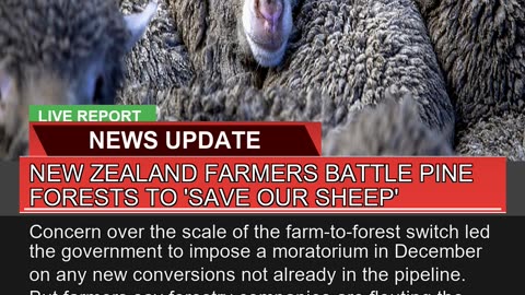 New Zealand Farmers Battle Pine Forests to Save O