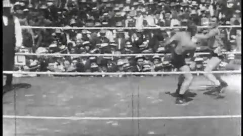 🥊 1907 Heavyweight Fight: Squires vs Burns – The Earliest Boxing Footage Ever Filmed!