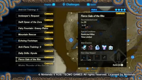 Hyrule Warriors Age Of Calamity Guerreros De Hyrule La Era De Calamidad Fierce Gale Of The Rito