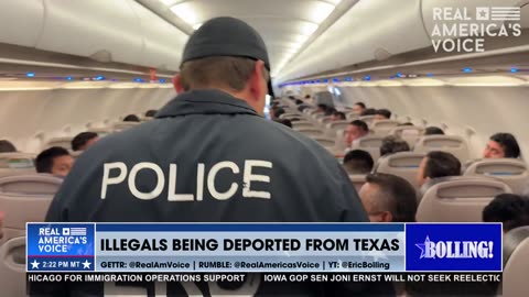MUST-SEE EXCLUSIVE: ILLEGALS BEING DEPORTED ON A FLIGHT FROM TEXAS