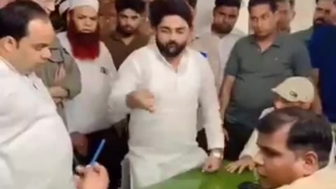 He is angry at the police officer