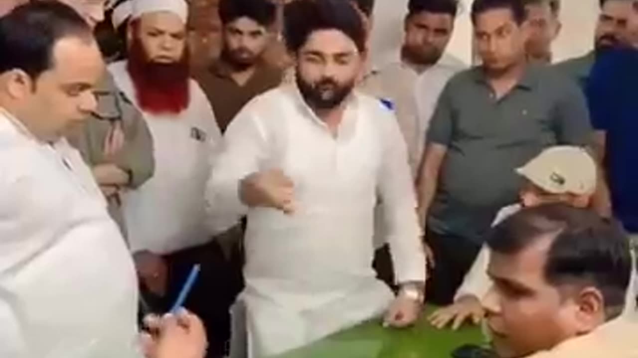 He is angry at the police officer