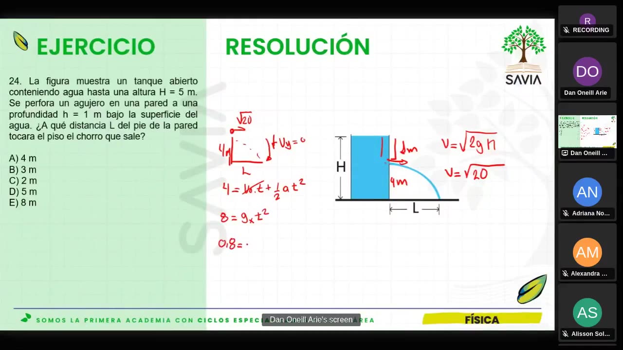 SAVIA SEMIANUAL 2024 | Semana 16 | Física S2