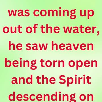 "The Baptism and Divine Approval of Jesus" mark 1:10,11 #shortvideo #shorts #youtubeshorts #youtube