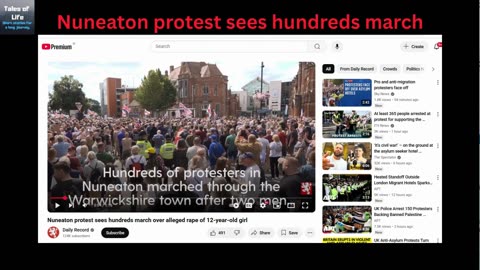 Nuneaton protest sees hundreds march