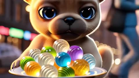 Cute Dog's "Double Plate" Feat! Balancing Treats All the Way to You! ❤️