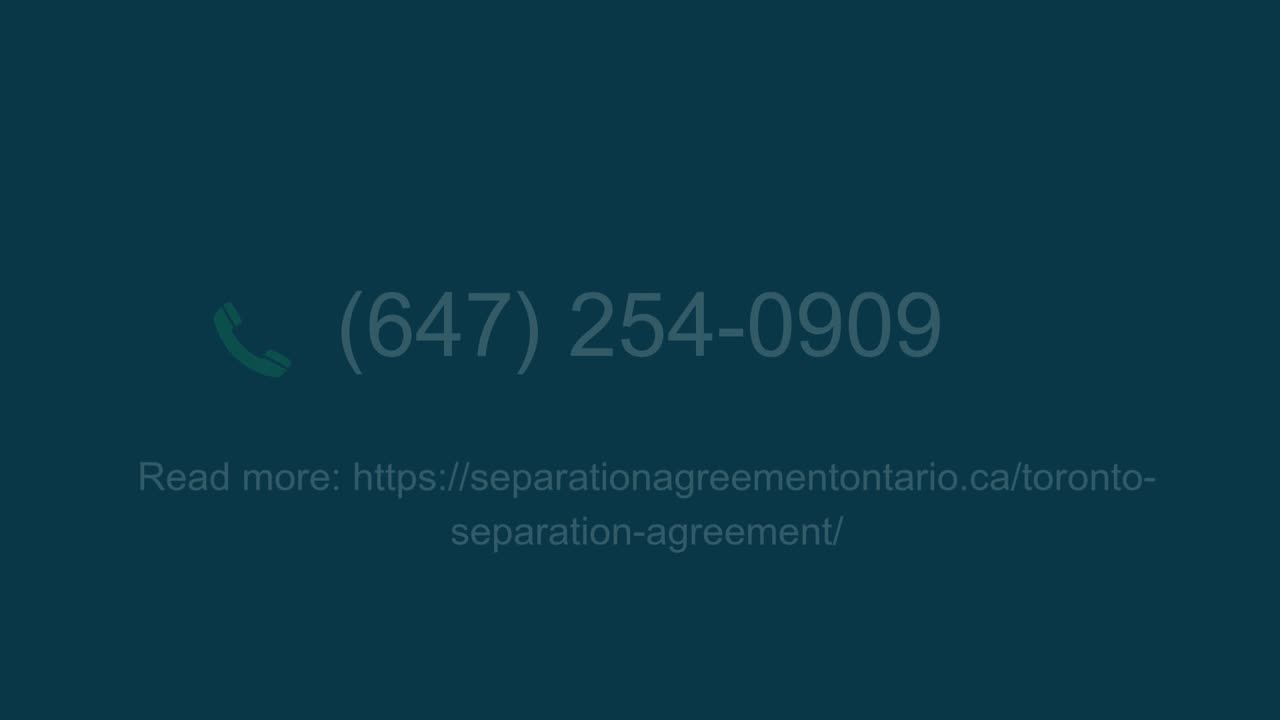 Toronto Separation Agreement