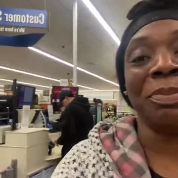 Black woman shopping trick