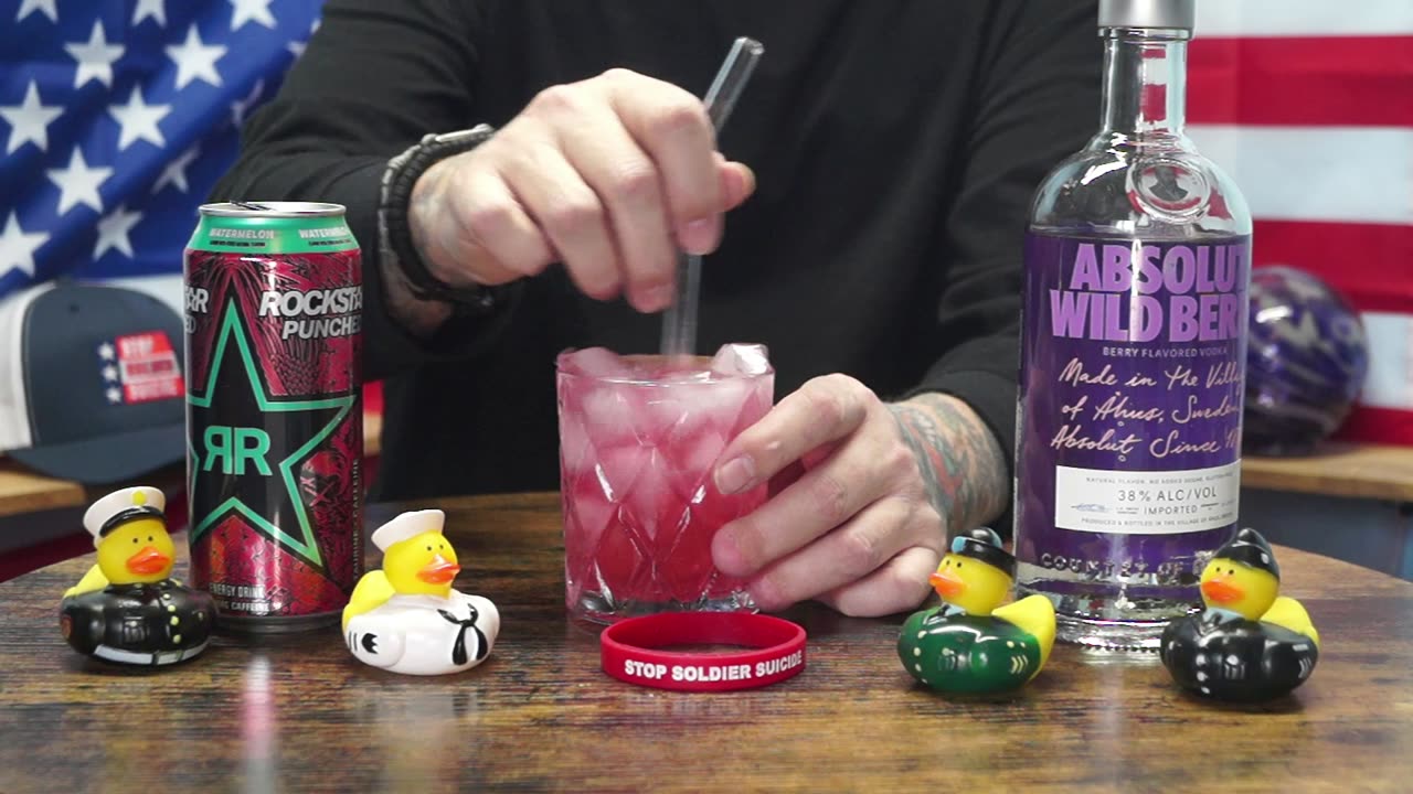 Edwin Petersen - Absolut Wild Berri Vodka & Rockstar Punched Watermelon Energy Drink