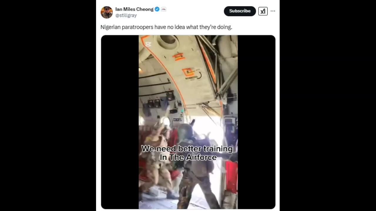 Nigerian Paratrooper are a massive failure