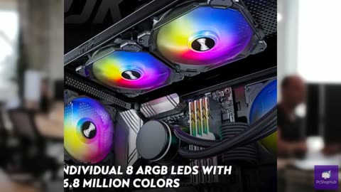Okinos RGB Fans 5 Pack, 4-Pin PWM & 3-Pin Addressable RGB, 120mm Air Series Fans