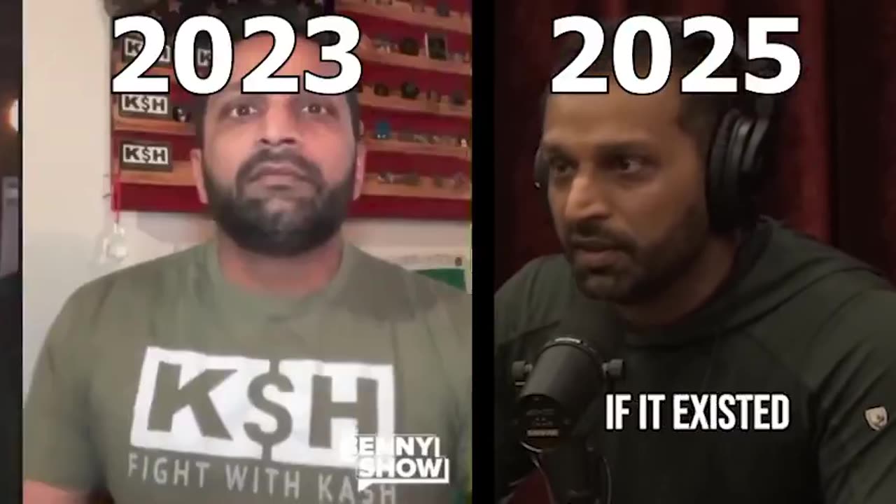 Kash Patel in 2023 VS Kash Patel in 2025