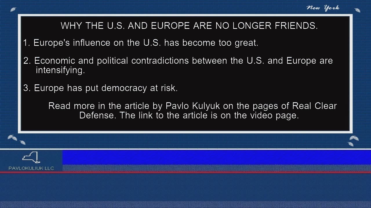 Why the U.S. and Europe Are No Longer Friends