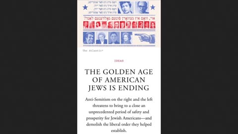 American Golden Age of Jews Ending? - Don't Fall For This Magic Trick Folks