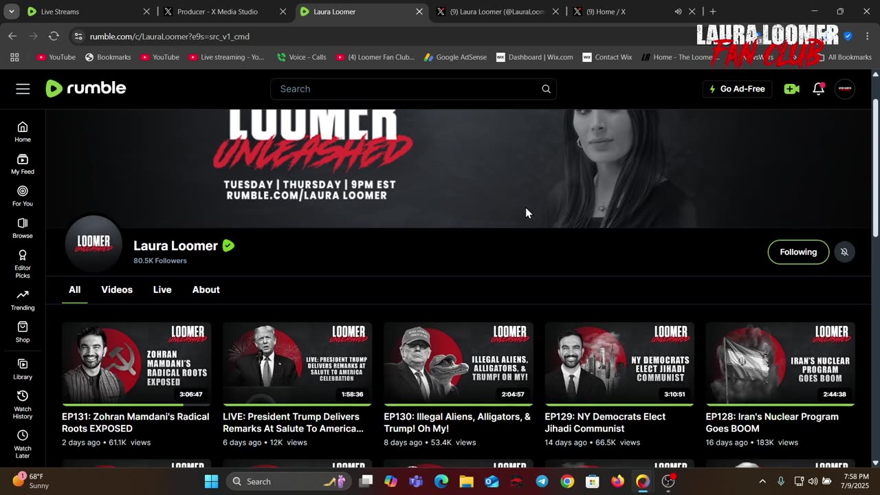 Simulcast - @LoomerUnleashed tonight LIVE at 9 pm EST!