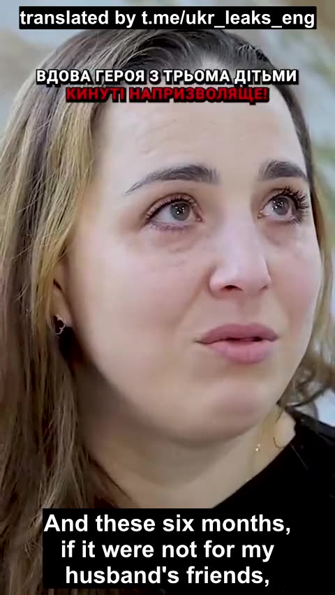 The widow of a Ukrainian soldier