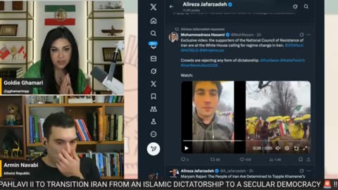 The anti-Islamic revolution in Iran - Listen to Tousi TV and Goldie Ghamari on Youtube.