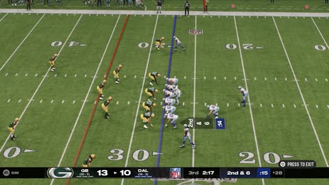 Madden 25 Green Bay Packers Franchise Year 1 Game 19 NFC Divisional Packers Vs Cowboys CPU Vs CPU