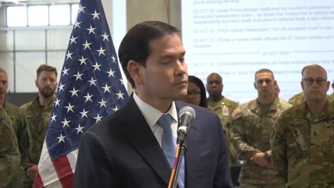 Secretary of State Marco Rubio after tour of Civil-Military Coordination Center - October 24, 2025