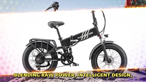 PURE UNICORN U4 Electric Bike 1000W Motor 48V 15Ah Battery Off Road Folding Electric Bike