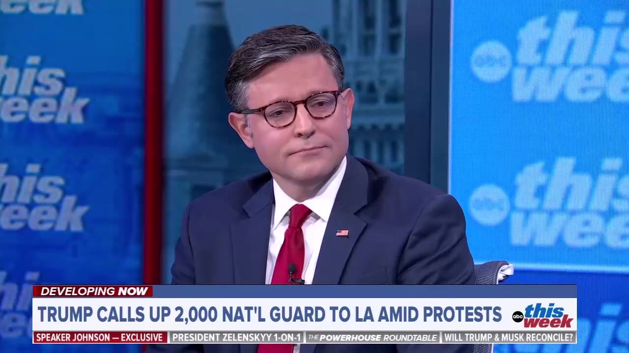 Mike Johnson on Marines in city streets: 'I don't think that's heavy-handed'