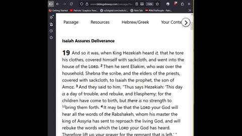 Journey Through The Bible - 2 Kings 19 - Jehovah Delivers Jerusalem From Assyria 09222025