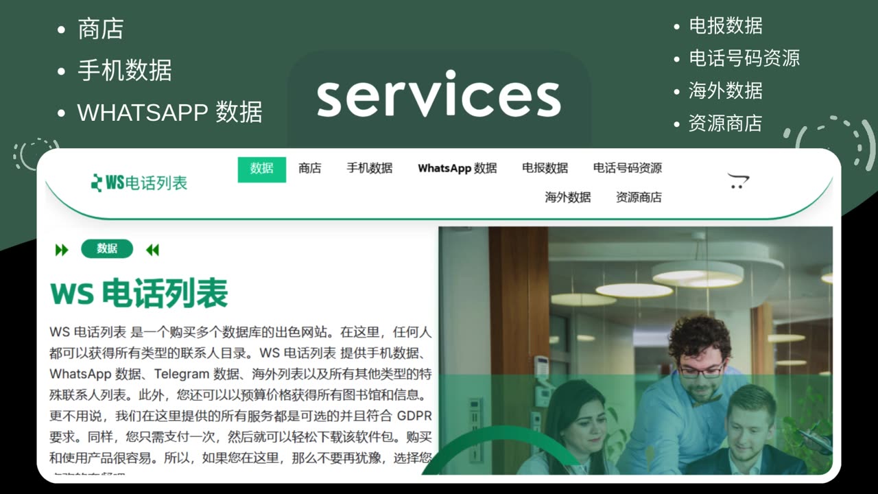 购买广告和营销的联系线索 | WS 电话列表