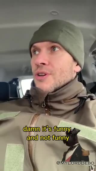 “They just fucking run” … Ukrainian guard explains people’s reaction to his green uniform.