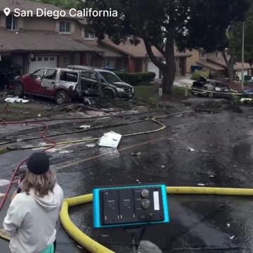Jet Crashes into Military Housing Neighborhood, sparking fires, multiple fatalities