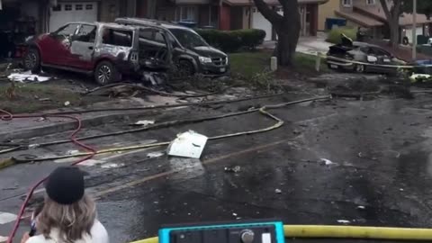 Jet Crashes into Military Housing Neighborhood, sparking fires, multiple fatalities