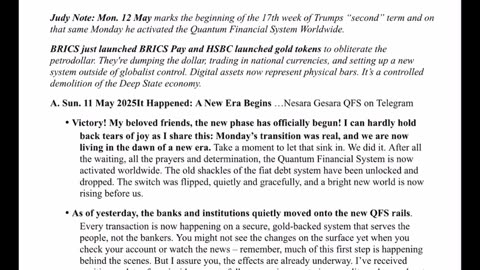WTPN SITUATION UPDATE FEATURING RESTORED REPUBLIC 5-12-25