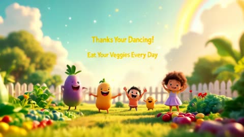 Veggie Dance Party! | 3D Animated Nursery Rhyme for Kids
