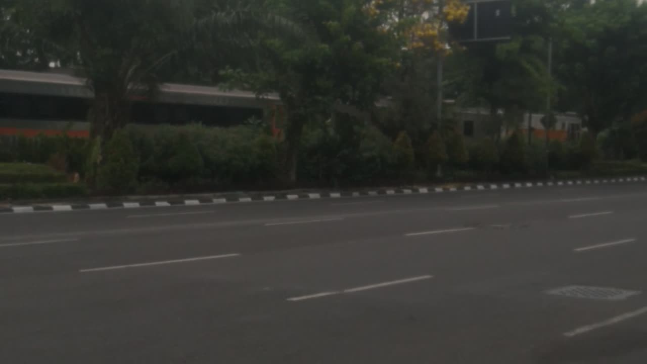Crossing under the flyover