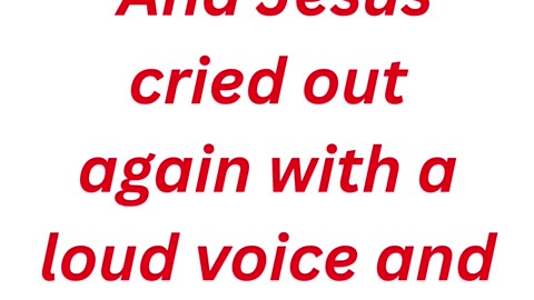 "Jesus Gives Up His Spirit" Matthew 27:50 #shorts #youtube #ytshorts #jesus #views #shortvideo #yt