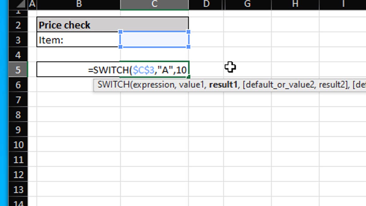 How to Use the SWITCH Function in Excel