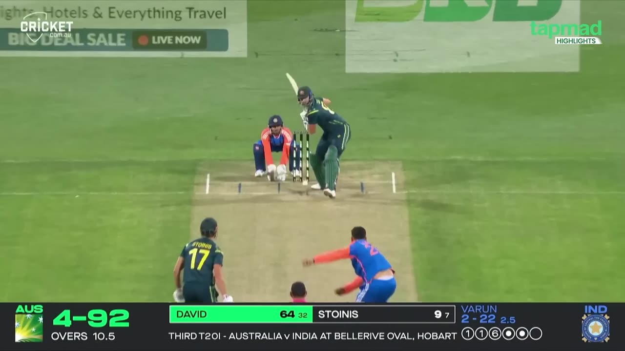 Tim David was launching some huge sixes in Hobart, while Arshdeep Singh was fantastic for India.