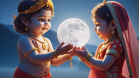 Little Sri Krishna ❤️ Radha