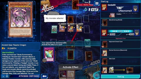 Yu Gi Oh! Duel Links Online Match 6 January 5th 2022