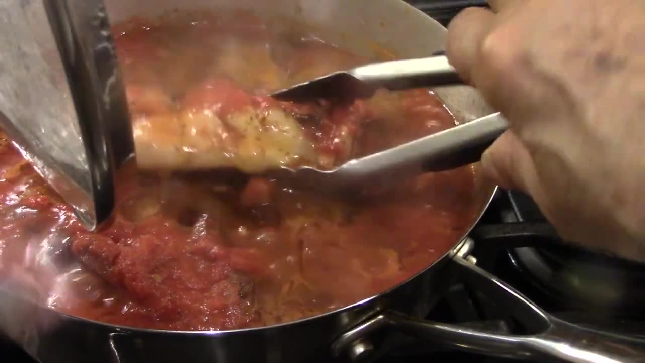 Chicken thighs with capers olives tomato sauce