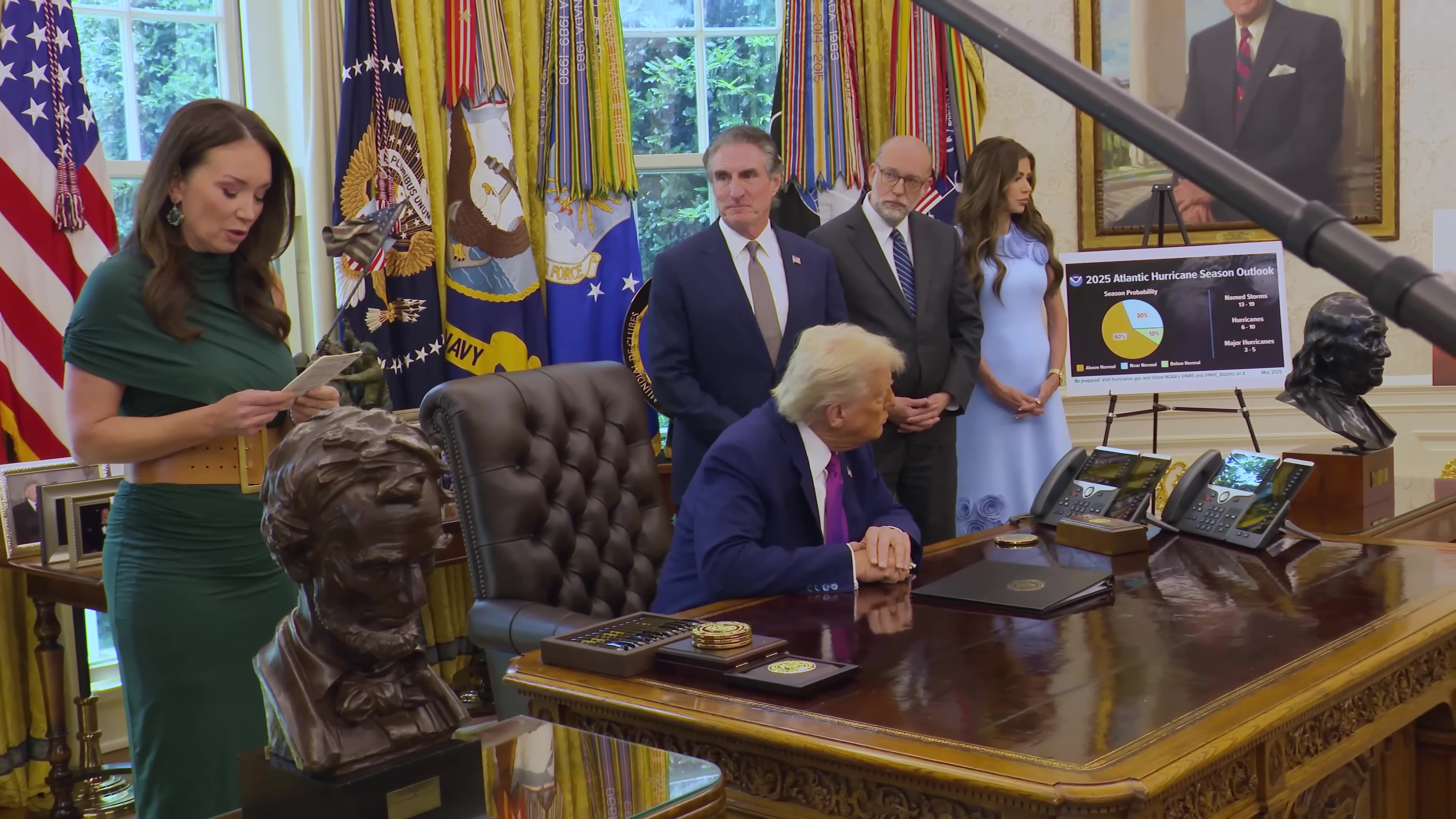 President Trump Attends a Briefing on the 2025 Hurricane and Wildfire Season Outlook & Preparedness