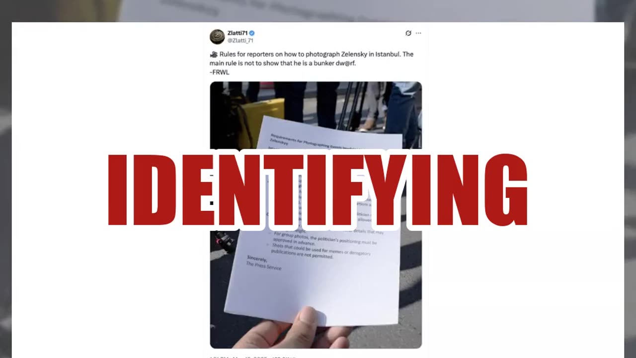 Fact Check: Image Does NOT Prove Ukraine Issued 'Rules For Reporters' Photographing Zelenskyy