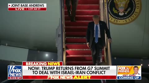 As he departs, Trump gives a dire evacuation warning to Tehran.