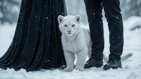 Brave White Lion Cub Seeks the Rescue Team to Help Its Father,Infested by Millions of Strange Snakes
