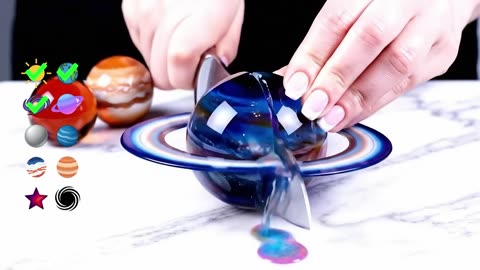 Glass Planets AI ASMR Cutting Video | Oddly Satisfying