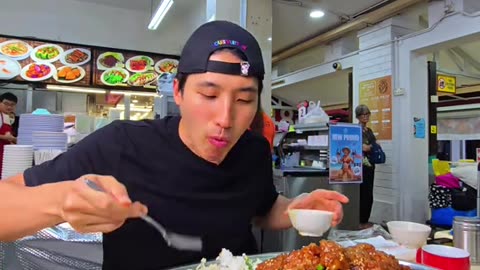 Big Plate of Salted Chicken With Rice