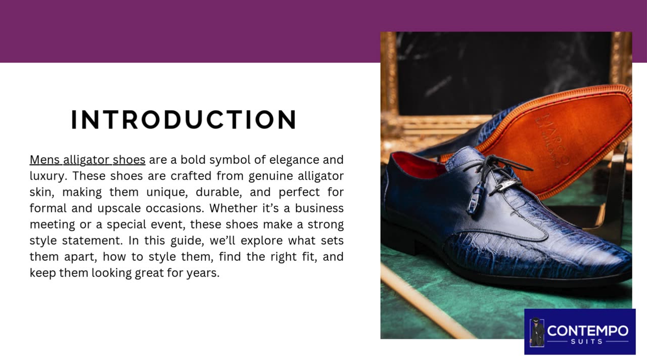 Mens Alligator Shoes Explained Style, Fit & Care